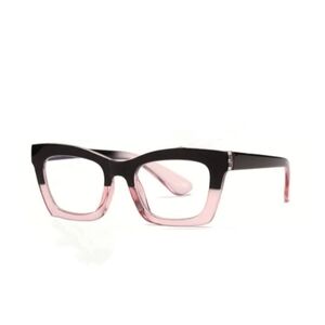 +4.00 Square reading glasses Oprah style Blue light blocking
